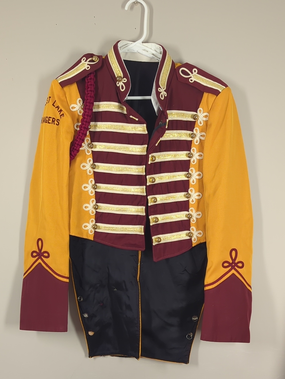 Vintage Nicsinger Forest Lake Rangers Marching Band Jacket Wool Military 40